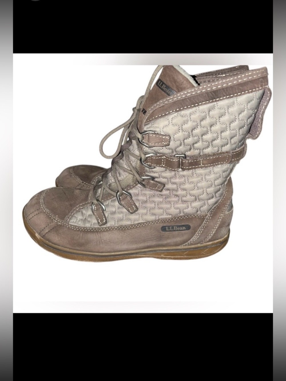 L.L. Bean Tek 2.5 Snow Peak Waterproof Boots Womens Size 9.5 Leather Insulate